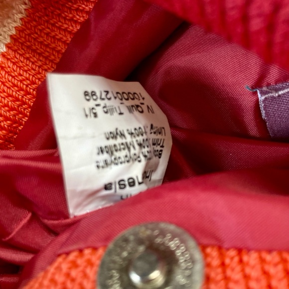 The Sak Tulip Bag/Purse in Caribbean Stripe Red. - Picture 6 of 8